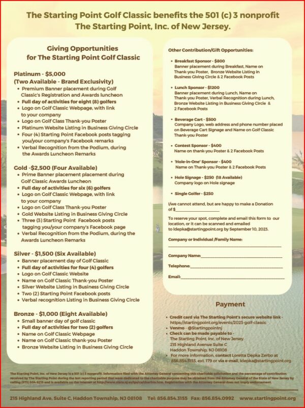 Save The Date! ~ for The Starting Point Golf Classic 2023 - Starting ...